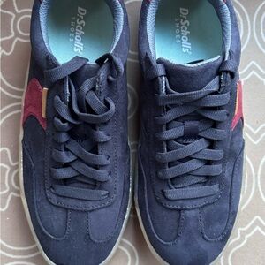 NWT Dr. Scholl's Navy and Burgundy Sneakers